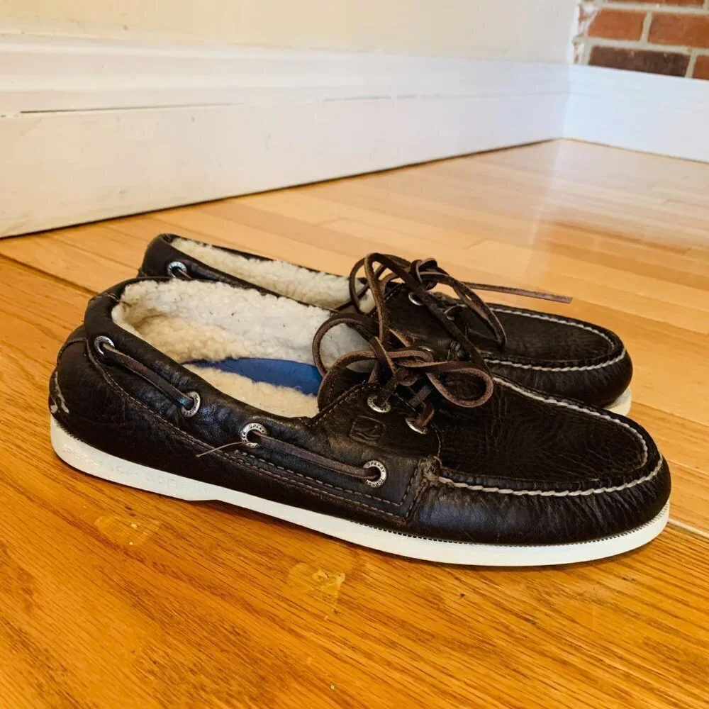 Sperry Herren Top-Sider Fur Lined Boat Shoes Mens Size 8